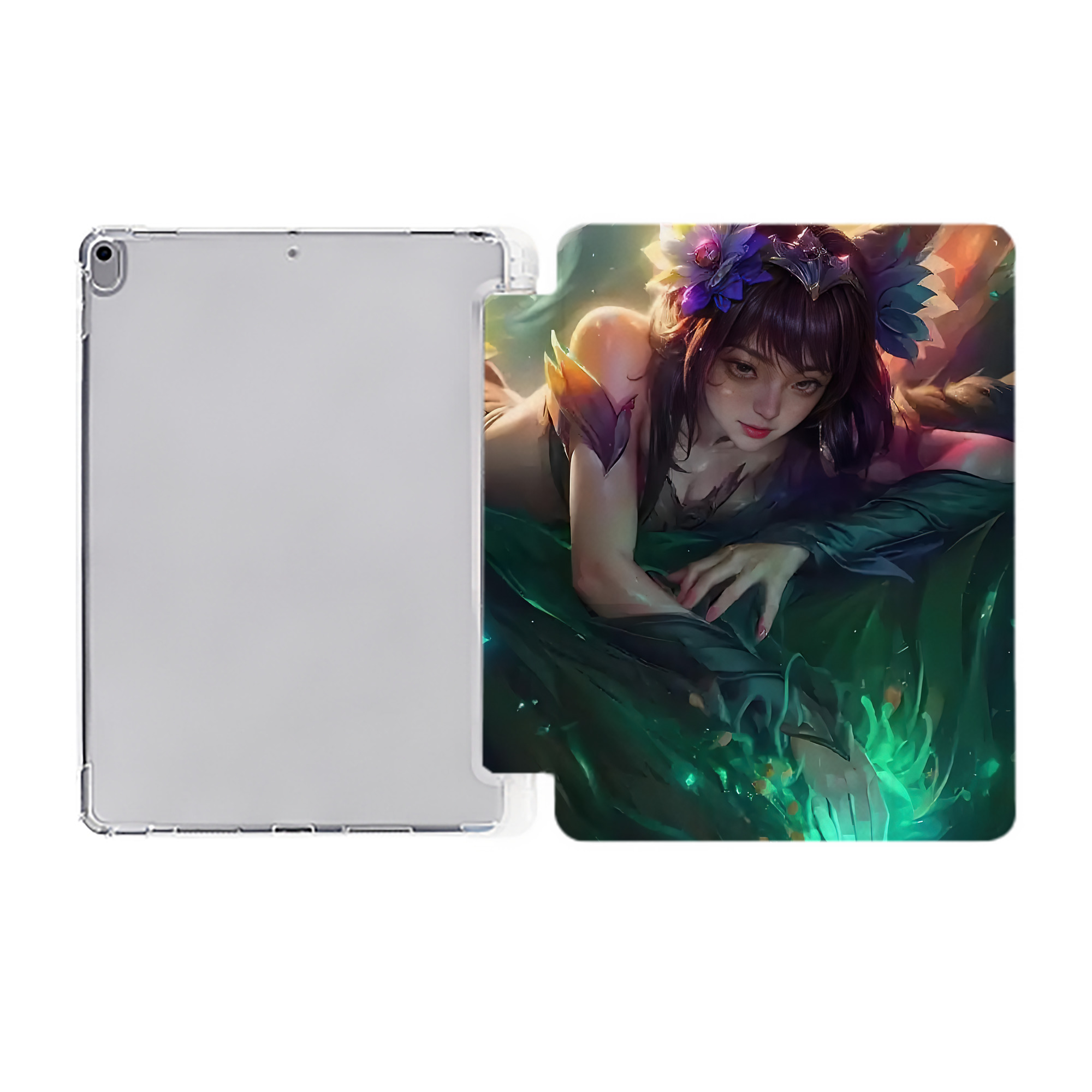（画像用） リーグ・オブ・レジェンド League of Legends LOL IPad ケース ペン収納付き 三つ折りスタンド PUレザー×シリコン 対応機種9.5/10.5/10.9インチ